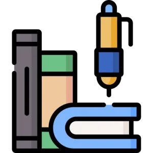 Офис, школа, книги, творчество