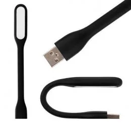 Портативний гнучкий usb світильник USB Led Light  чорний