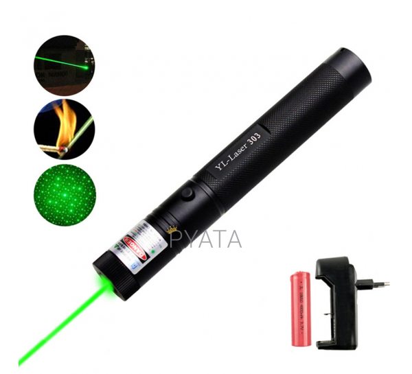 Лазер супер потужний Laser pointer YL-303 зелений промінь