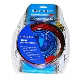 Набір проводів для підсилювача, сабвуфера 800W AMK 8 Top hit