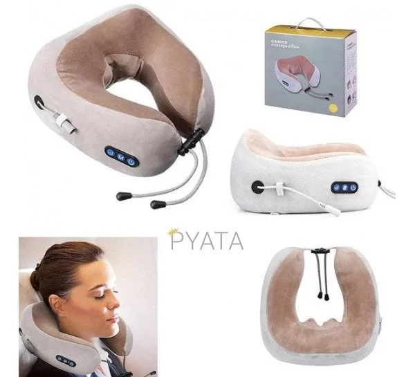 Массажная подушка для шеи U-shaped Massage Pillow 3 функции