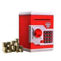 Електронна скарбничка з кодовим замком Mony Safe Біло-червона