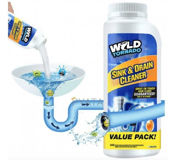 Потужний очищувач для мийки і зливу WILD Tornado Sink & Drain Cleaner