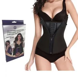 Утягивающий корсет для похудения на бретельках Adjustable Shoulder Черный (р-р L)
