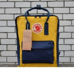 Рюкзак Fjallraven Kanken Classic Желто-синий (212)