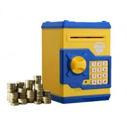 Електронна скарбничка з кодовим замком Mony Safe Жовто-блакитна