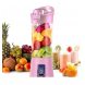 Блендер Smart Juice Cup Fruits USB Розовый 2 ножа