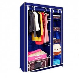 Складной тканевый шкаф Storage Wardrobe 68110 Синий (259)