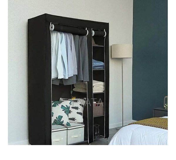 Складной тканевый шкаф Storage Wardrobe 68110 Черный (259)