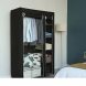 Складаний тканинний шафа Storage Wardrobe 68110 Чорний (259)