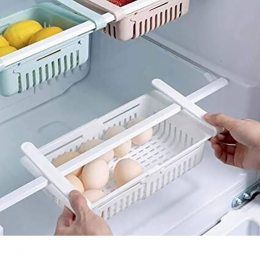 Органайзер на холодильник Strechable Hanging Storage Rack растягивающийся Белый