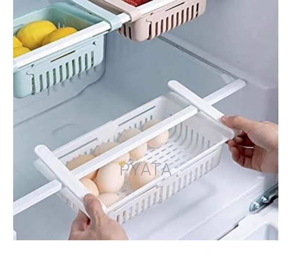 Органайзер на холодильник Strechable Hanging Storage Rack растягивающийся Белый