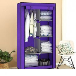 Складной тканевый шкаф Storage Wardrobe 68110 Фиолетовый (259)