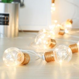 Уличная светодиодная ретро-гирлянда лампочки Lumion Filament Bulb Strin (синий, белый, теплый, мульти)