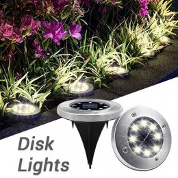 Уличный светильник на солнечной батарее (4 led) садовый фонарь (509)