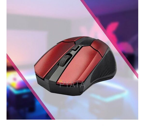 Мышь беспроводная Wireless Mouse RF-6220 Бордовая