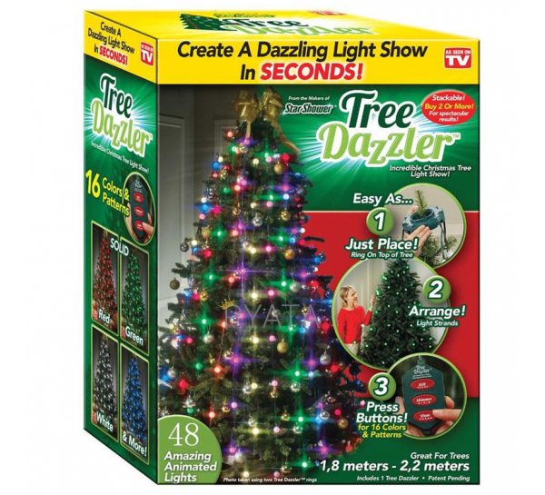 Гирлянда на елку Tree Dazzler Ring 48 LED ЛАМПОЧКИ