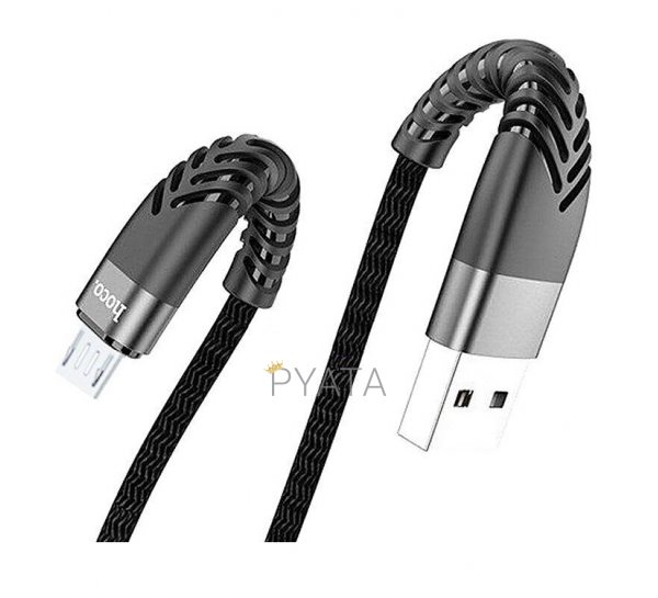 Кабель Hoco UD02 3A microUSB 1м Чорний