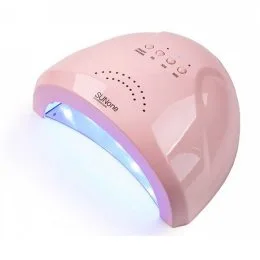 Гибридная лампа Sun One для сушки ногтей UV/LED 48w, матовая розовая