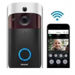 Відео домофон Eken V5 Wi-Fi Smart Doorbell Чорний