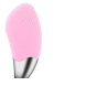 Електрична силіконова щітка-масажер для чищення особи Sonic Facial Brush Рожевий