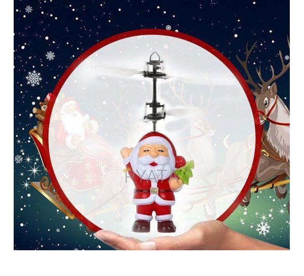 Літаюча іграшка - вертоліт Дід Мороз Flying Santa (В)