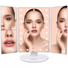 Зеркало тройное для макияжа с 22 LED подсветкой Magic MakeUp Mirror