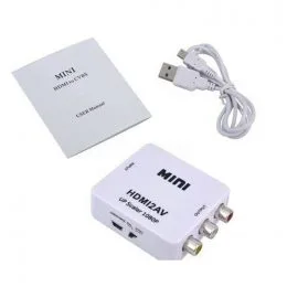 Конвертер видеосигнала HDMI в AV белый