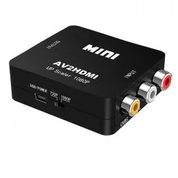 Конвертер видеосигнала AV в HDMI черный