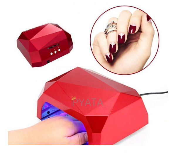 Лампа для маникюра Quick CCFL LED Nail Lamp Красная