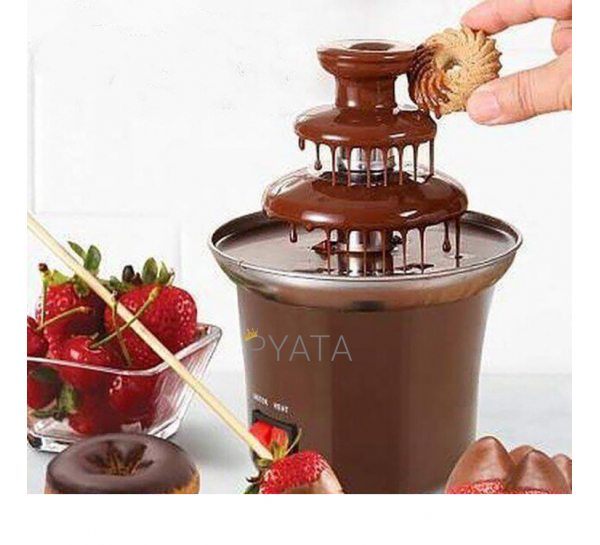 Шоколадный фонтан мини Фондю Mini Chocolate Fondue Fountain