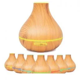 Увлажнитель воздуха Aroma Diffuser 7 LED color 400 мл Светлое дерево