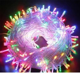 Xmas Нить 300 LED Мульти (прозрачный провод,20 метров)