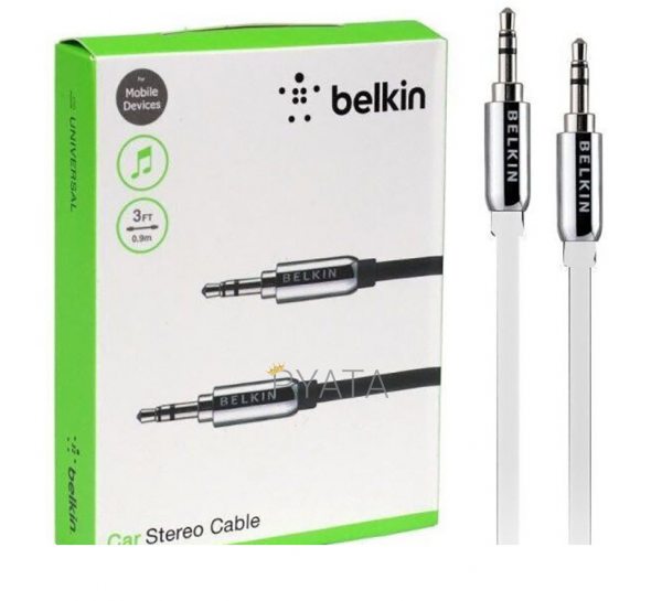 Кабель AUX Belkin 1.5 м Білий