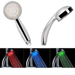 Светодиодная насадка для душа LED SHOWER 3 цвета подсветки