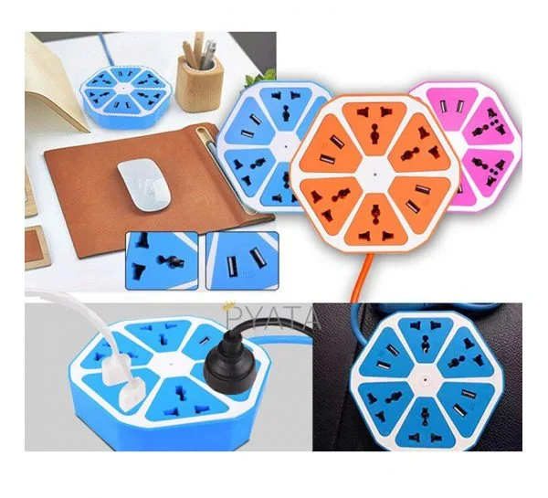 Сетевой фильтр-удлинитель 220V (4 розетки + 4 USB)