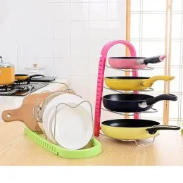 Стійка для сковорідок Frying Pan Rack Color №B52 рожева