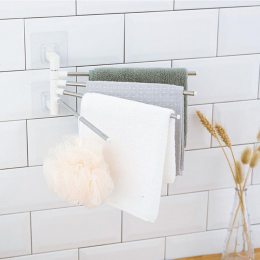 Настенная вешалка для полотенец Держатель для полотенец Клейкая вешалка для полотенец Organiser for Towels BathRoom(225)