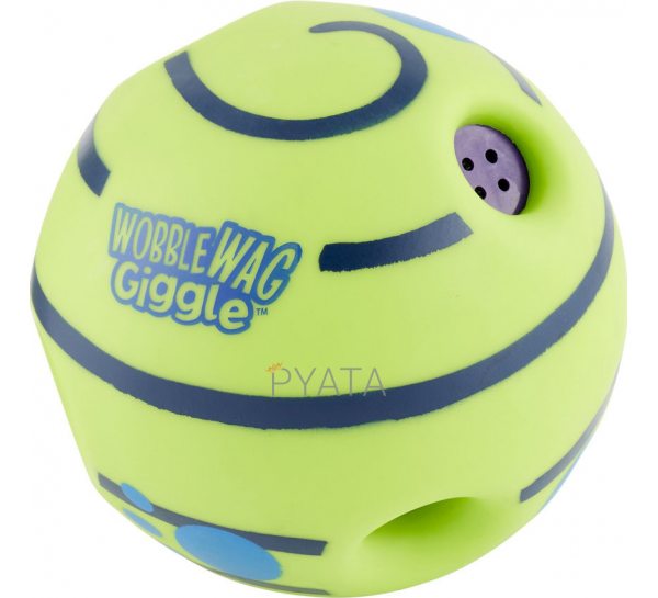Игрушка для собак | Хихикающий мяч для собак | Wobble Wag Giggle 14 см