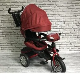 Дитячий триколісний велосипед Best Trike 5099 (ЧЕРВОНИЙ), батьківська ручка і поворотне сидіння