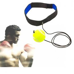 Тренировочный теннисный мяч боксерский Fight Ball Head, пневмотренажер, салатовый