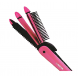 Плойка-утюжок-гофре с расческой для волос 3в1 Nova NHC - 8890 Розовый (В)