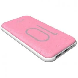 Портативная батарея GOLF Power Bank 10000 mAh G26 Розовая
