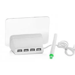 Настольные цифровые часы Foton с доской для записей LED clock Green