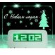 Настільні цифровий годинник Foton з дошкою для записів LED clock Green