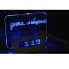 Настільні цифровий годинник Foton з дошкою для записів LED clock Blue