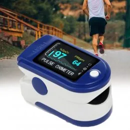 Пульсоксиметр на палец Fingertip Pulse Oximeter LK87  Синий