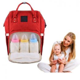 Сумка-рюкзак для мам Mom Bag Червона