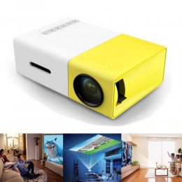 Міні портативний мультимедійний проектор з динаміком Led Projector YG300 (205)