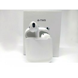 Беспроводные bluetooth наушники TWS с доп станцией HBQ i8 white